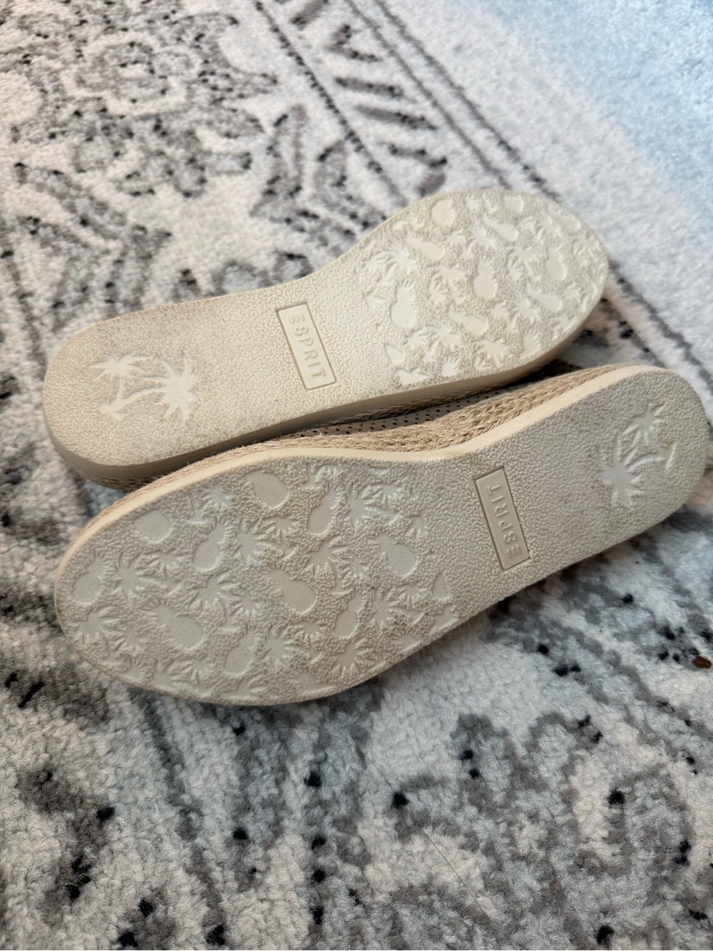Espirit Nadine Taupe Perforated Slip-On Espadrilles - Picture 4 of 5